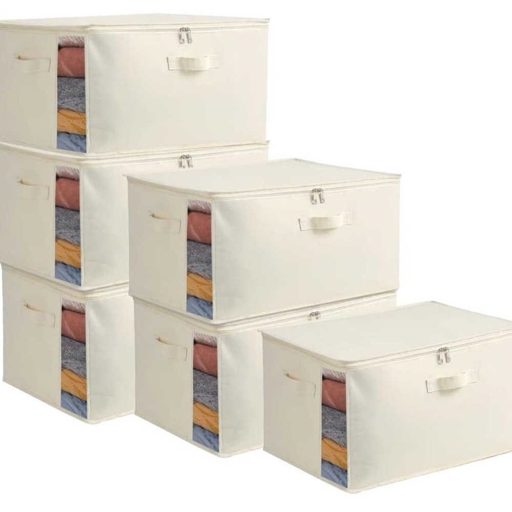 Two Vailando Large Canvas Comforter Storage Bags